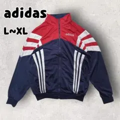 90s adidas アディダス トラックジャケット ジャージ ネイビー XLのサムネイル