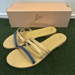 未使用NICOLAS LAINAS フラットレザーサンダルsize37のサムネイル