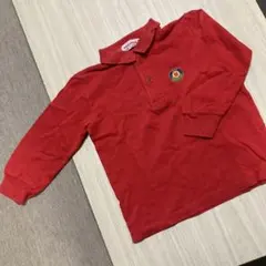 miki plus レッド ポロシャツ 長袖