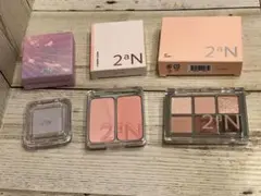 （美品）2aN アイパレット02＆デュアルチーク13＆ハイライターBL01