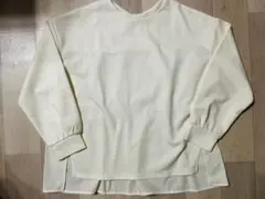 新品　le colis バックフリルカットソー　フリー　オフホワイト　ルコリ