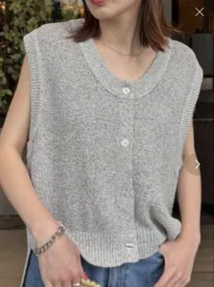 【新品未使用】チャオパニックティピー メランジ編みニットベスト