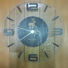 【稼働中】Haideer 木目調 掛時計 北欧風　送料込み