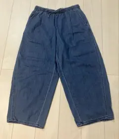 GU ライトデニムバレルアンクルパンツ 64 BLUE ブルーのサムネイル
