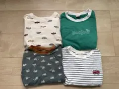 プティマイン　プティプラ　車長袖Tシャツ4枚セット 110cm