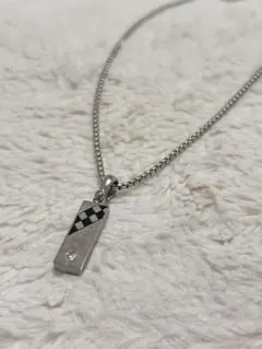 【本日まで】シルバー プレートネックレス ロングチェーン メンズ レディース