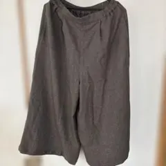 Honeys こげ茶 ヘリンボーン ガウチョパンツ