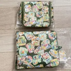 ポケセン　トラベルグッズ　折りたたみボストンバッグ　トラベルポーチ　ポケモン