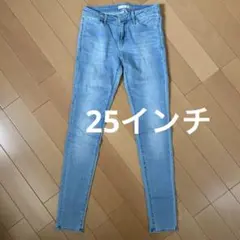 【美品】ユニクロ ライトブルー スキニーデニム 25インチ