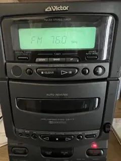 VictorUN-X7ミニコンポ FM/AMラジオ　カセットテープ　リモコン付き VictorUN-X7ミニコンポ FM/AMラジオ カセットテープ リモコン付き
