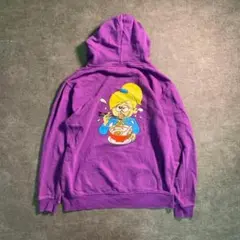 6AS3【KANGOL REWARD】スウェットパーカー　紫　古着used