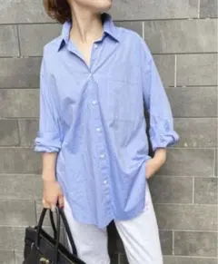 Spick&Span 50コットンオーバーシャツ