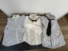 130・120サイズ フォーマルシャツ3点セット