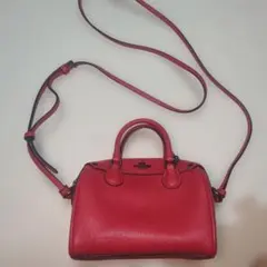COACH ミニベネット 2WAY ショルダー 本革 ジッパー交換あり