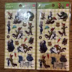 ズートピア　ペタペタシール ２枚セット