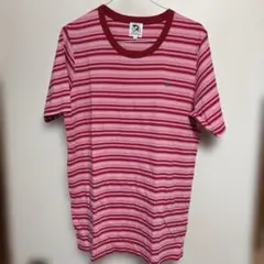 アーノルドパーマー 赤ピンクストライプ Tシャツ サイズ3