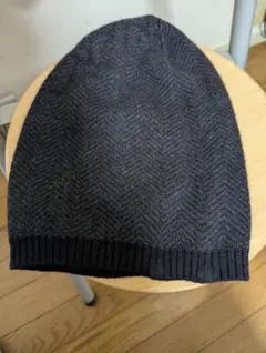 フェンディ ズッカ ニットキャップ ニット帽 ブラック ブラウン ウール  