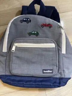 familiar 刺繍リュック ネイビー 通園 - メルカリ