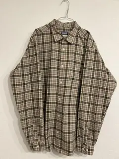 【パタゴニア】チェックパターン長袖シャツ Lサイズ