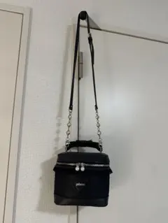 pium バニティバッグ ショルダーバッグ ブラック