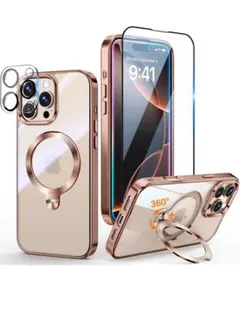 iPhone 16 Pro Max クリア ケース フィルム付き　Magsafe