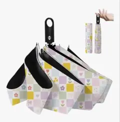 超軽量✨自動開閉 折りたたみ日傘 晴雨兼用 完全遮光 UV100%のサムネイル