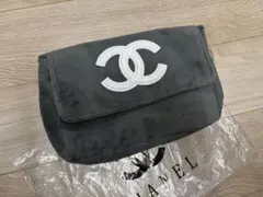 g*g様 CHANEL シャネル ミニバッグ ポーチ チャコールグレー×ホワイト