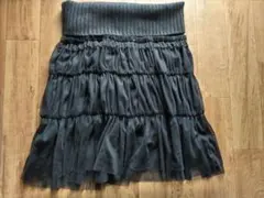 バレエプルオンスカート　ドウシュッシュドウ　ブラック