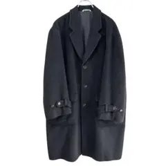美品】GIVENCY ジバンシー メンズ 黒 アルパカ毛 コート 毛足長 L相当のサムネイル