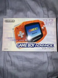 希少　GBA ゲームボーイアドバンス本体　限定カラー クリアオレンジ&ブラック