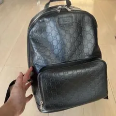 美品Gucci GGパターン レザーバックパック　リュック