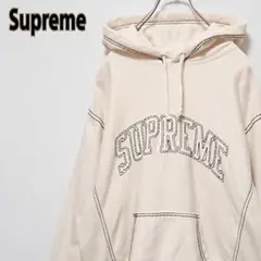 Supreme シュプリーム アーチロゴ ステッチ アイボリー系 パーカー