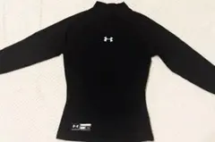 UNDER ARMOUR 長袖アンダーシャツ YLG 黒　ヒートギア