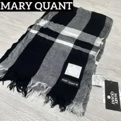 MARY QUANT チェック柄ストール　ショール　ラメ　キラキラ