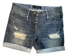 Alexander wang ショートデニム　サイズ27 ダメージ加工のサムネイル