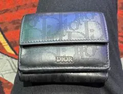 Dior 三つ折り財布 ブラックのサムネイル