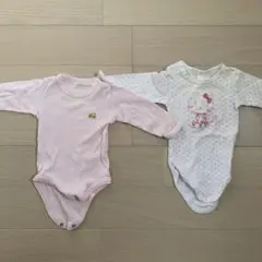 長袖ボディスーツ2点セット　肌着