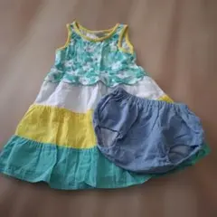 ムージョンジョンワンピース　90　 ユニクロパンツ　80、90