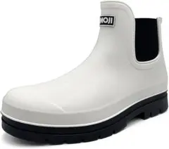 Amoji アモジ レインブーツ サイドゴアブーツ CB915 26cm 白