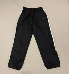 NIKE ナイロンパンツ ジョガーパンツ ブラック 刺繍スウォッシュ y2k