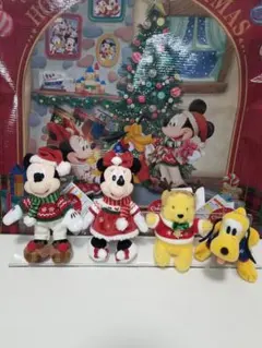 新品ディズニークリスマス2024 ぬいぐるみバッジ