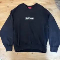 希少‼️Supreme Box Logo クルーネック スウェット ブラックのサムネイル