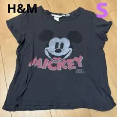 H&M ミッキーマウス Tシャツ ヴィンテージ風