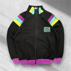 adidas 90s トラックジャケット　ブラック 古着