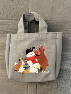 KALDI COFFEE FARM カルディ　ミニトートバッグ 雪だるま