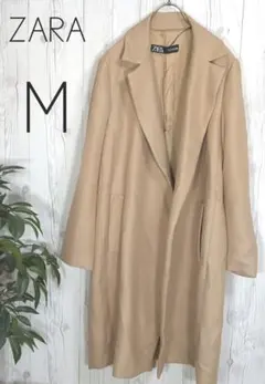 ★ ZARA ザラ ★ チェスターコート　ボタンレス　アウター　M　シンプル