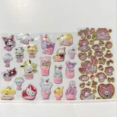 サンリオ シャカシャカ　ジュエル シール 3枚セット