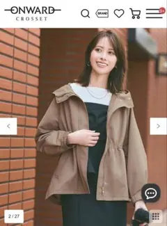 ANY SIS フーディショートブルゾン