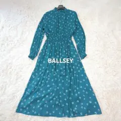 BALLSEY ボールジィ フロートフラワープリント シャーリングワンピース