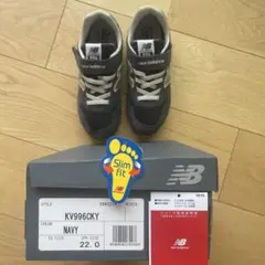 New Balance KV996CKY ネイビー 22.0cm